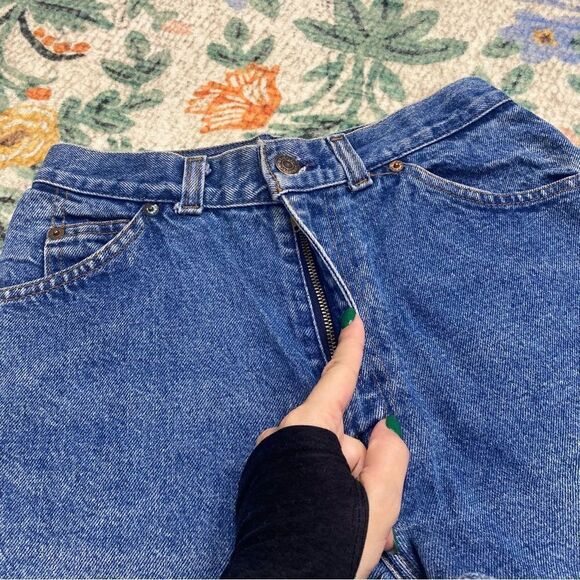 VTG Levi’s Rare Orange Tab High Rise Cut of shorts Size 24 100% cotton - Picture 4 of 9